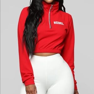 “Rebel” Long Sleeve Crop Top 🥵